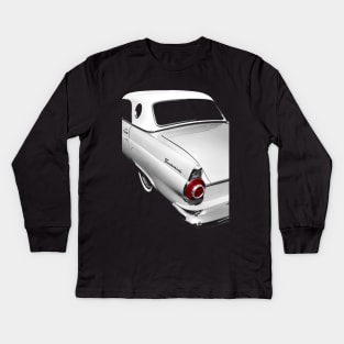 1955 Ford Thunderbird - high contrast Kids Long Sleeve T-Shirt